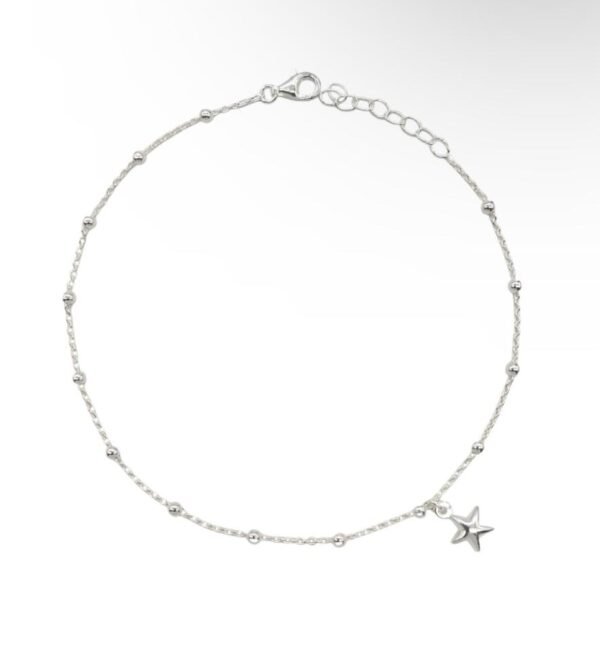Tobillera con Dije de Colgante y Brillantes