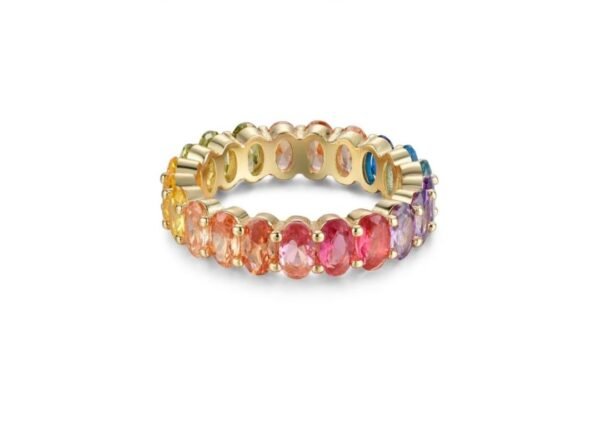 Anillo de Eternidad Arcoíris
