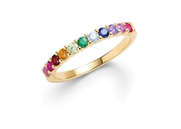 Anillo Parvati Eternidad Arcoíris