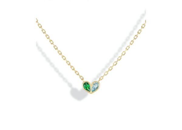 Collar de Corazones Gemelos