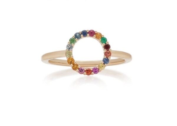 Anillo Parvati Círculo Arcoíris
