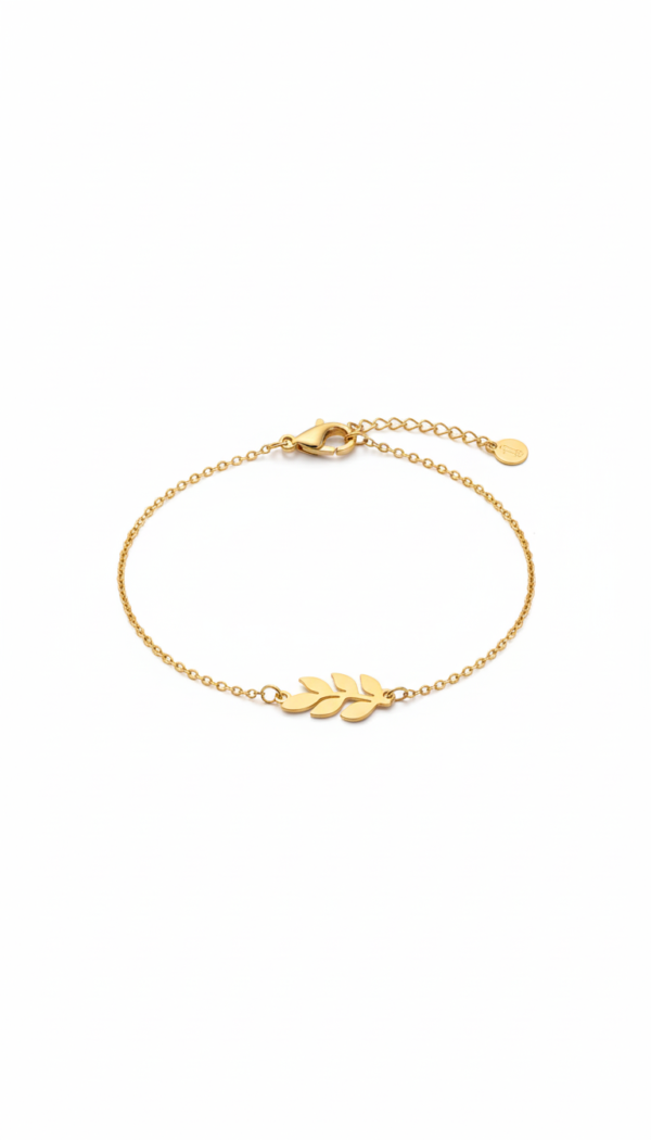 Pulsera Delicada de Hoja de Olivo