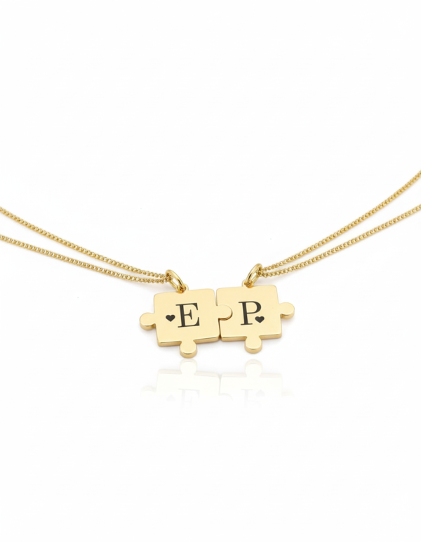 Collares de Rompecabezas con Iniciales