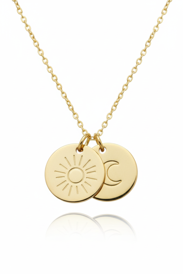 Collar de Sol y Luna Grabados
