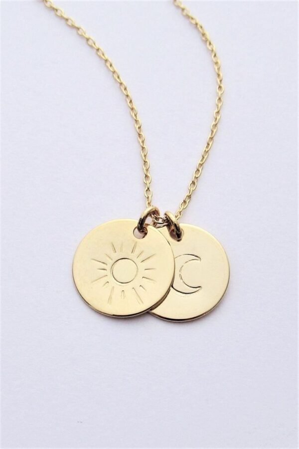 Collar de Sol y Luna Grabados - Imagen 2