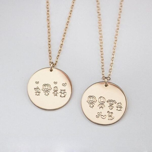 Collar Familiar Grabado a Mano - Imagen 2