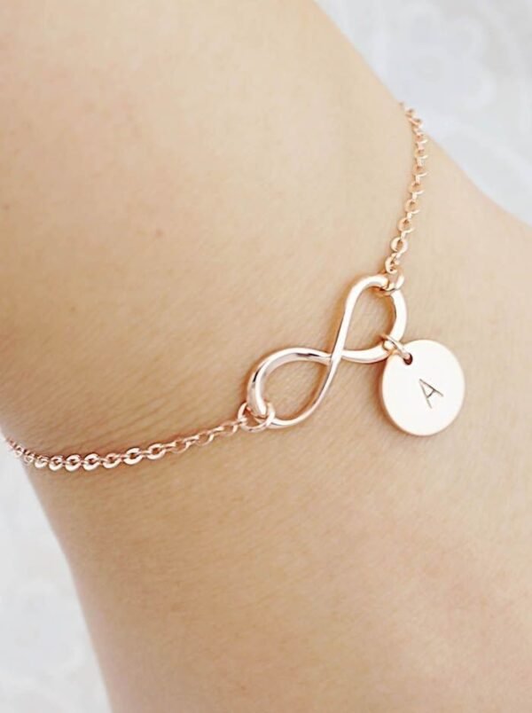 Pulsera Infinito-Personalizada con Inicial - Imagen 2