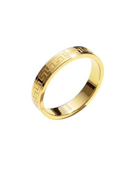 Anillo con Patrón de Greca