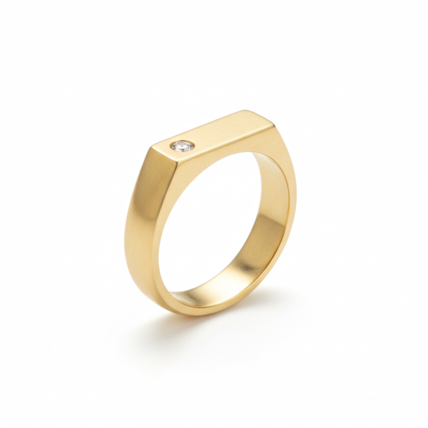 Anillo con Barra Plana