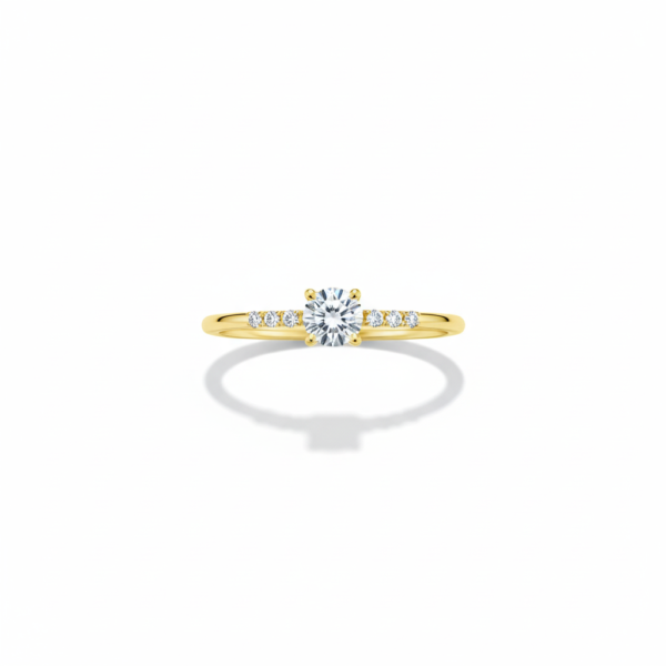 Solitario con Piedras de Acento