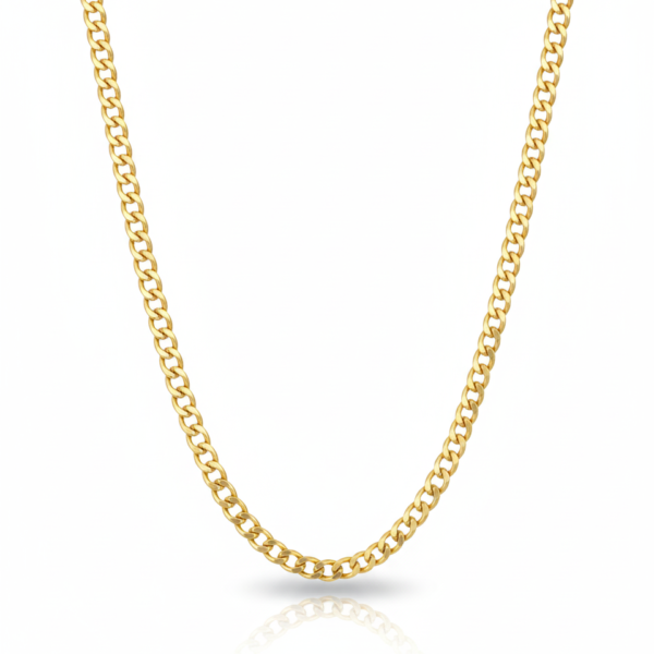 Cadena Curb Dorada